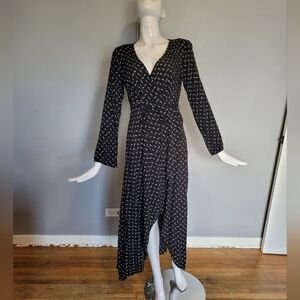 XIX Palms Feather Print Maxi Dress, VGUC, Size 3